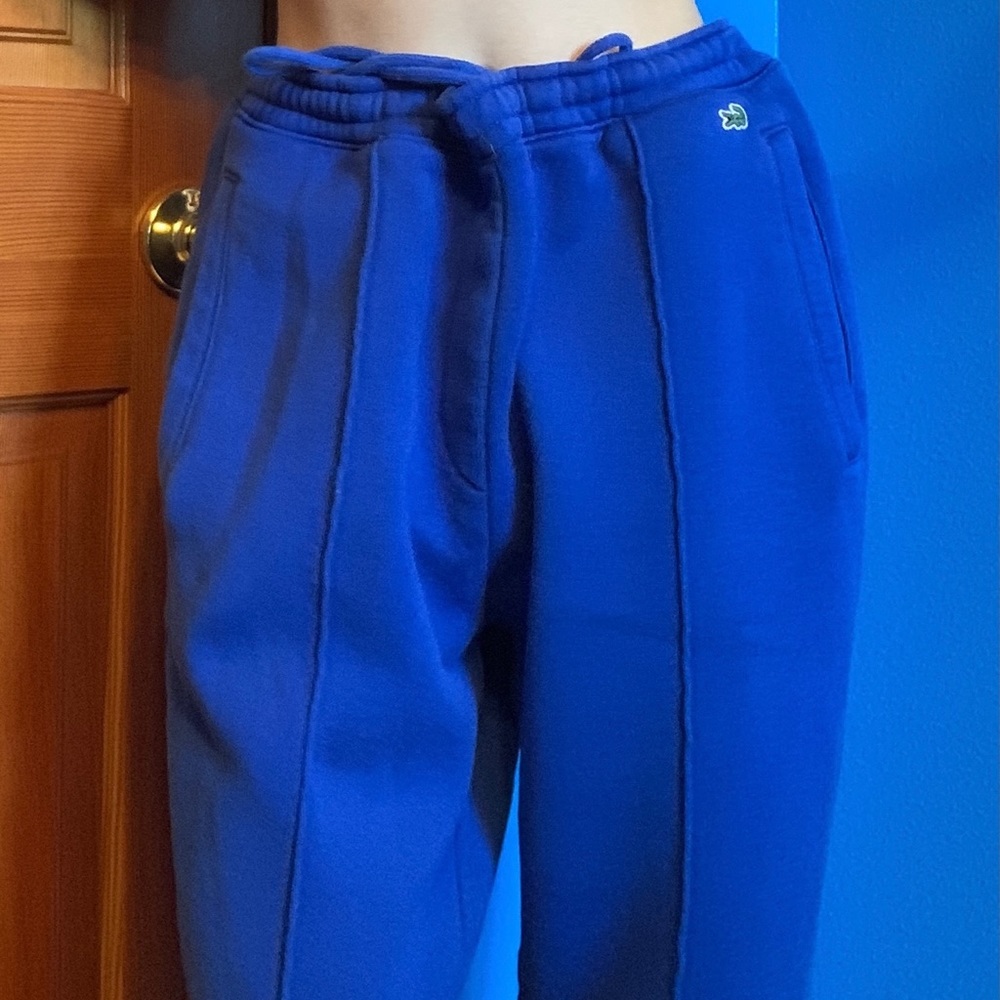 blue lacoste sweat pants